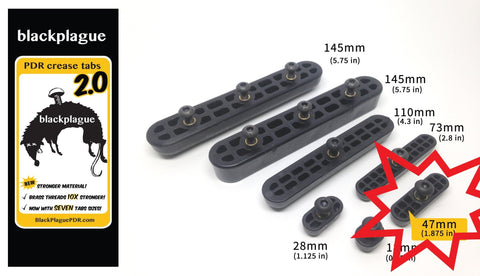 Black Plague 2.0 Crease Tab 1.875" or 47mm