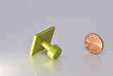 Square 25mm Gang Green Tabs 10pack